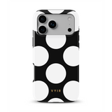 Large Polka Dots, Black Sparkle - Tough Kryt na mobil