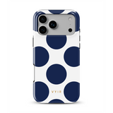 Large Polka Dots, Old Money Blue - Tough Kryt na mobil