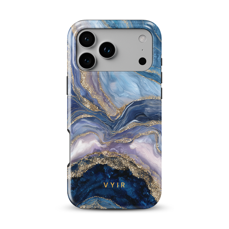 Golden Luxe Marble Blue - Tough MagSafe Kryt na iPhone