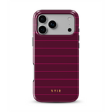 Horizontal Stripes, Merlot - Tough MagSafe Kryt na iPhone