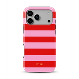 Horizontal Stripes, Red Blush - Tough Kryt na mobil