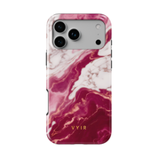 Italian Marble Burgundy - Shockproof Phone Case - VYIR