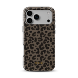 Leopard Elegance Kávová - Tough Kryt na mobil