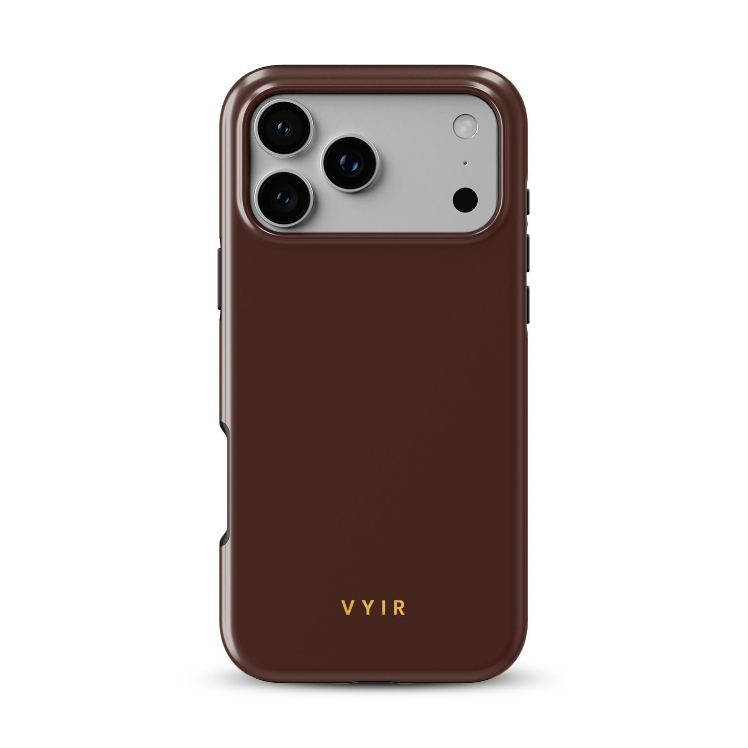 VYIR Signature Solid Colors, Chocolate Brown - Shockproof MagSafe iPhone Case - VYIR