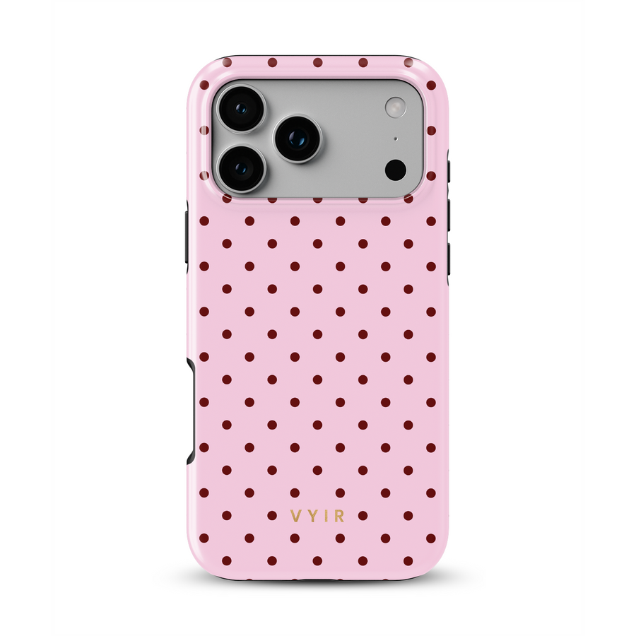 Tiny Polka Dots, cukríkovo ružová - Tough Kryt MagSafe pre iPhone