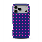 Tiny Polka Dots, Polnočná ružová - Tough MagSafe iPhone Kryt