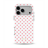 Tiny Polka Dots, červená iskra - Tough Kryt MagSafe pre iPhone