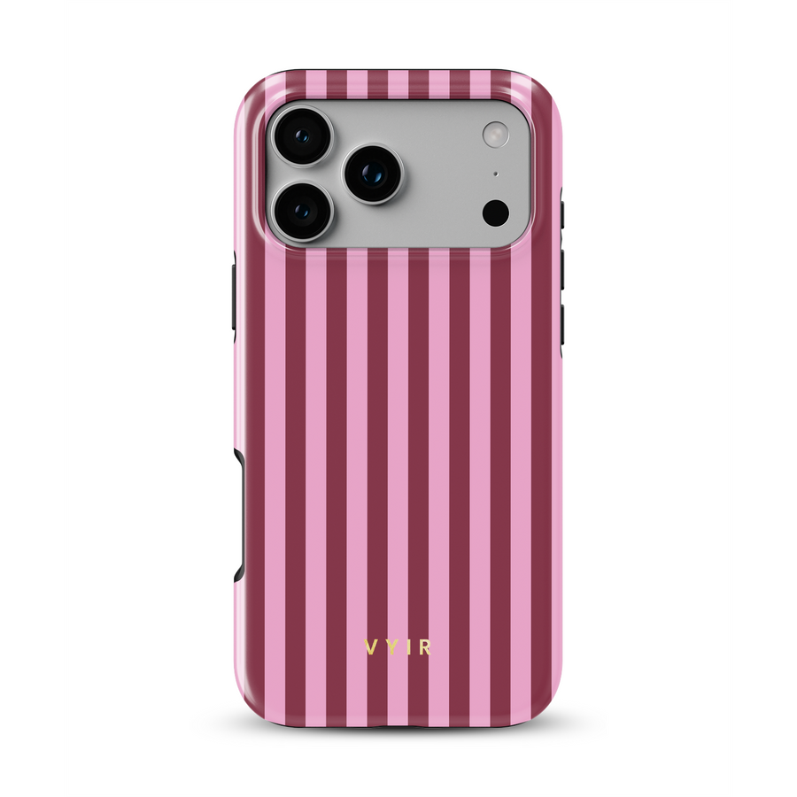 Vertical Stripes, cukríkovo-ružový - Tough MagSafe iPhone Kryt