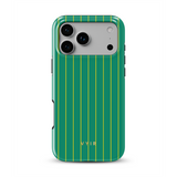 Vertical Stripes, Goldline Green - Tough Kryt na mobil MagSafe iPhone