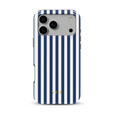 Vertical Stripes, Old Money Blue - Tough MagSafe iPhone Kryt