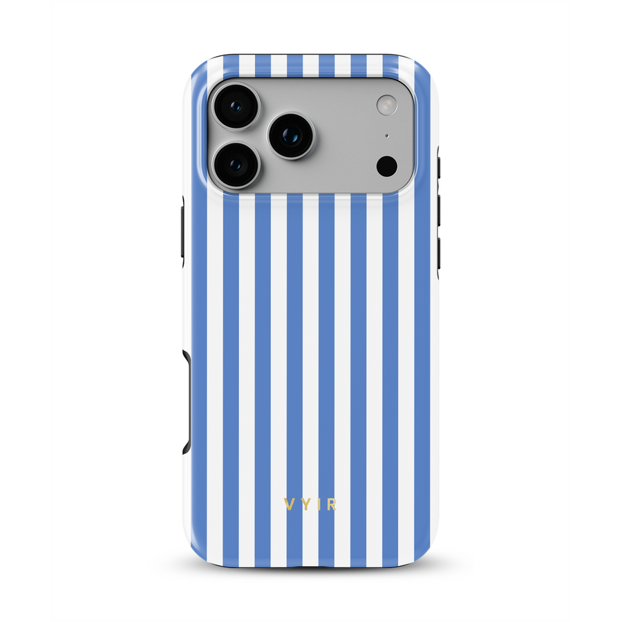 Vertical Stripes, parížsky modrý - Tough MagSafe iPhone Kryt