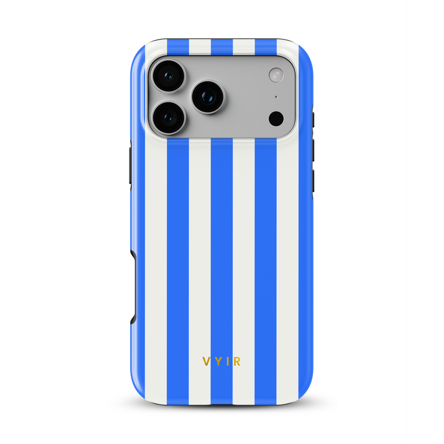 Vertical Stripes, Riviera Blue - Tough Kryt na mobil MagSafe iPhone