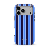 Vertical Stripes, Rivoli Blue - Tough Kryt na mobil MagSafe iPhone