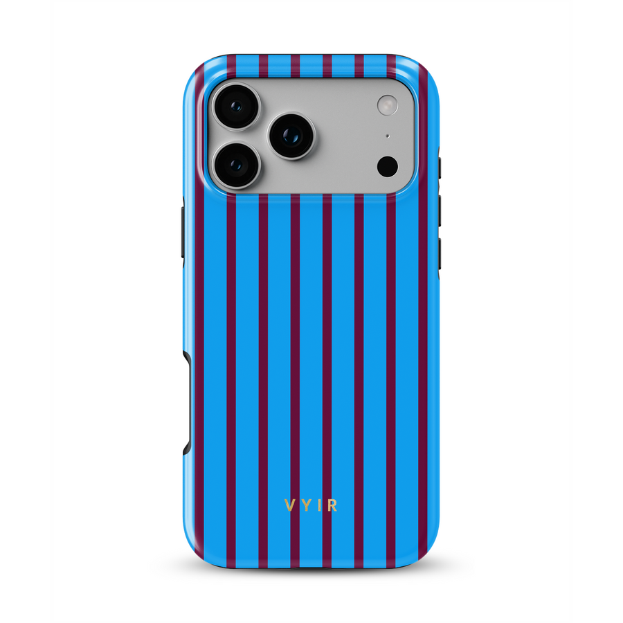 Vertical Stripes, Track Blue - Tough MagSafe Kryt na iPhone