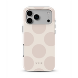 Big Polka Dots, ovsené mlieko - Tough MagSafe Kryt na iPhone