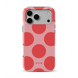 Big Polka Dots, Cherry Blush - Tough Kryt na iPhone