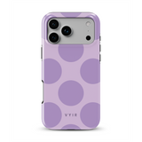 Big Polka Dots, Lilac - Tough Kryt na iPhone