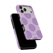 Big Polka Dots, Lilac - Shockproof iPhone Case - VYIR