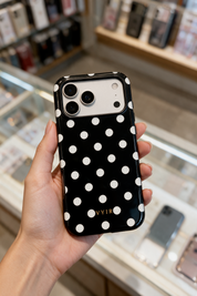 Classic Polka Dots, Black Noir - Tough Kryt na mobil