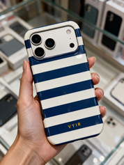 Horizontal Stripes, Old Money Blue - Tough Kryt na mobil