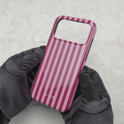 Vertical Stripes, cukríkovo-ružový - Tough MagSafe iPhone Kryt